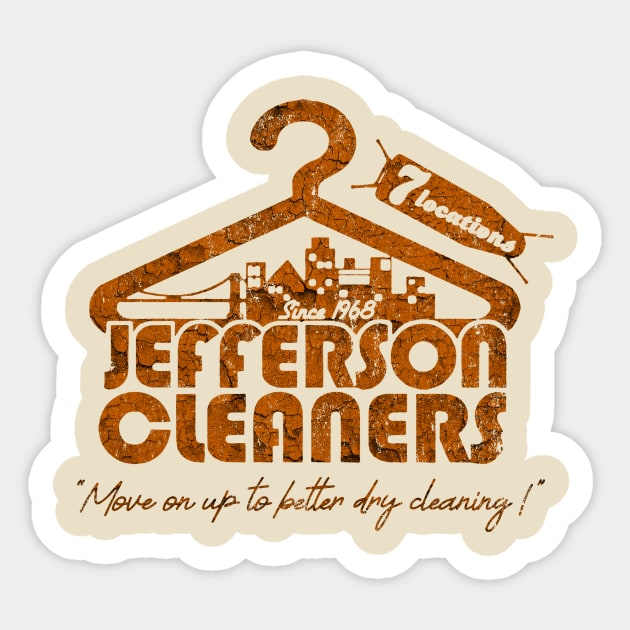 The Jeffersons - Vintage Art Sticker by manganto80s